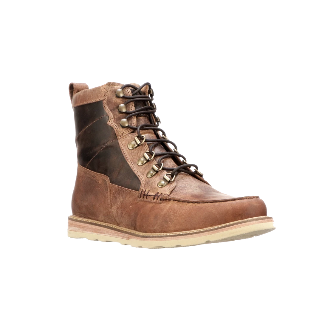 Lucchese-inc Men Lace Up Range Boot :: Tan + Brown Lucchese-inc Men Lace Up Range Boot :: Tan + Brown
