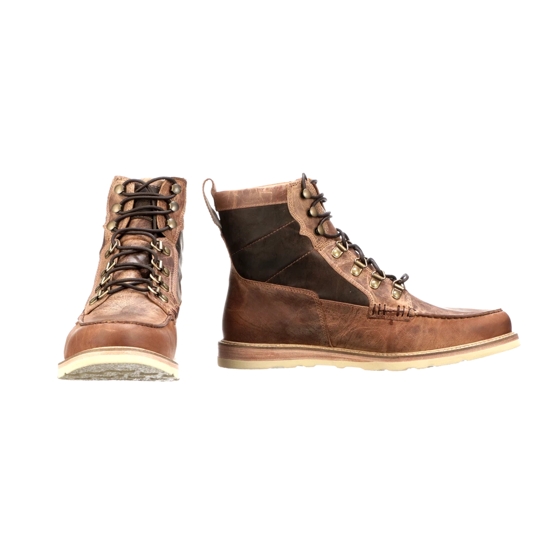 Lucchese-inc Men Lace Up Range Boot :: Tan + Brown Lucchese-inc Men Lace Up Range Boot :: Tan + Brown