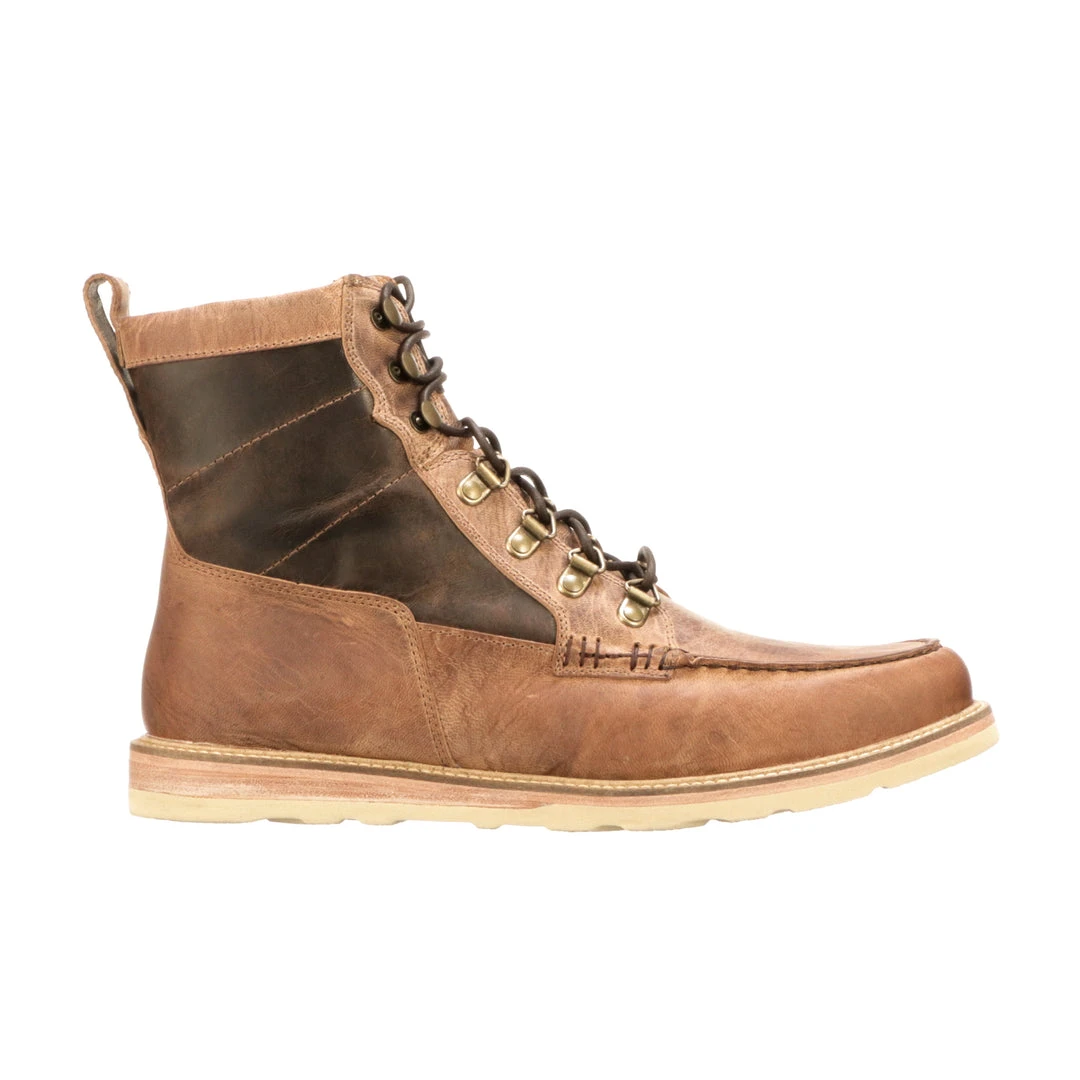 Lucchese-inc Men Lace Up Range Boot :: Tan + Brown Lucchese-inc Men Lace Up Range Boot :: Tan + Brown