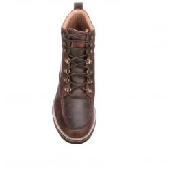 Lucchese-inc Boots Lace Up Range Boot :: Chocolate