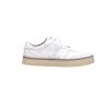 Lucchesse-inc SHOES Double L Lace Up Sneakers :: White