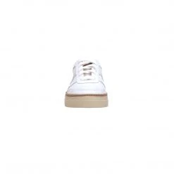 Lucchesse-inc SHOES Double L Lace Up Sneakers :: White