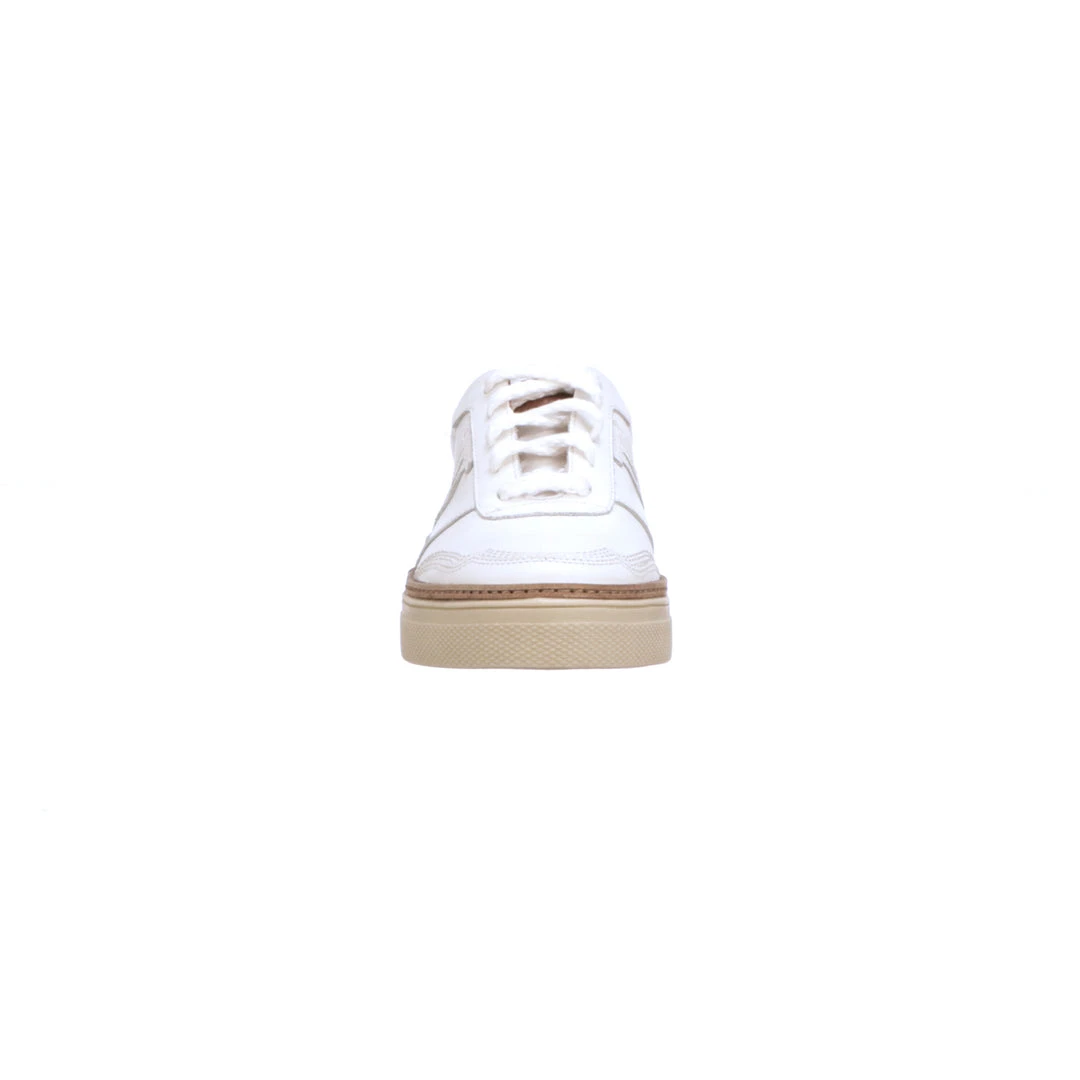 Lucchesse-inc SHOES Double L Lace Up Sneakers :: White Lucchesse-inc SHOES Double L Lace Up Sneakers :: White