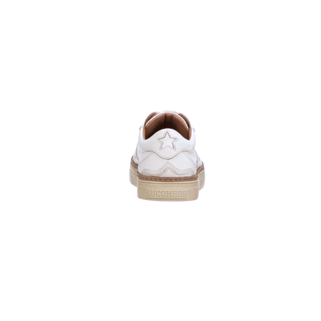 Lucchesse-inc SHOES Double L Lace Up Sneakers :: White Lucchesse-inc SHOES Double L Lace Up Sneakers :: White
