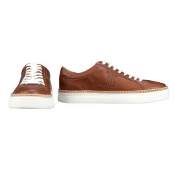 Lucchesse-inc SHOES Double L Lace Up Sneaker :: Whiskey