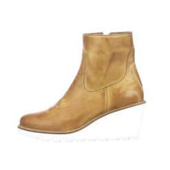 Brand new โ๏ธ Lucchese-inc Music City Wedge Bootie :: Tan ๐ 10 Lucchese-inc Music City Wedge Bootie :: Tan