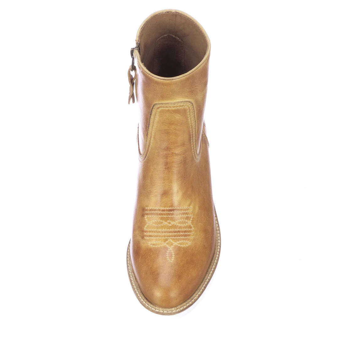 Brand new โ๏ธ Lucchese-inc Music City Wedge Bootie :: Tan ๐ 4 Lucchese-inc Music City Wedge Bootie :: Tan