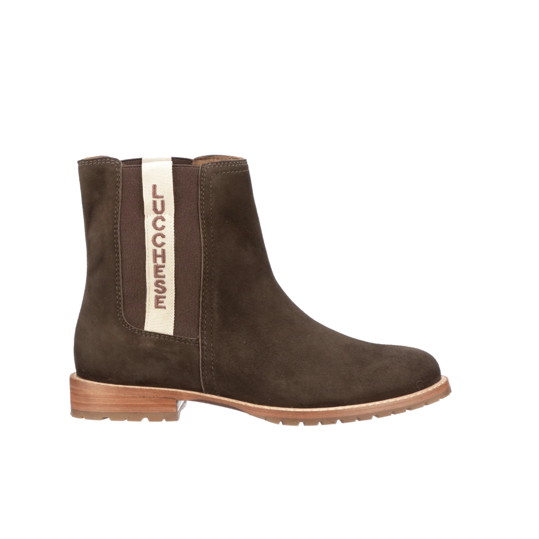 Lucchesse-inc Suede Garden Boot :: Brown Lucchesse-inc Suede Garden Boot :: Brown