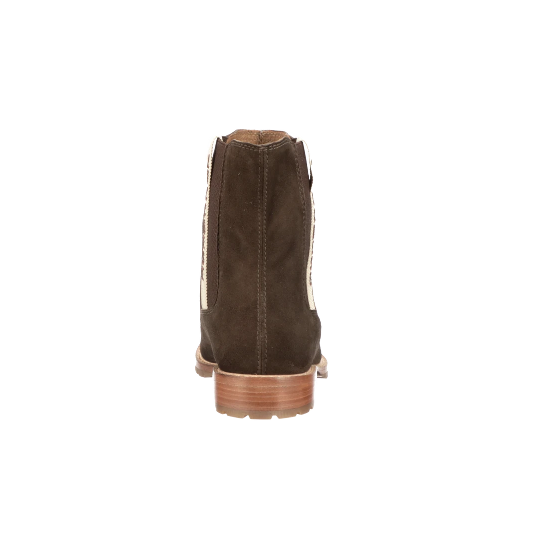 Lucchesse-inc Suede Garden Boot :: Brown Lucchesse-inc Suede Garden Boot :: Brown