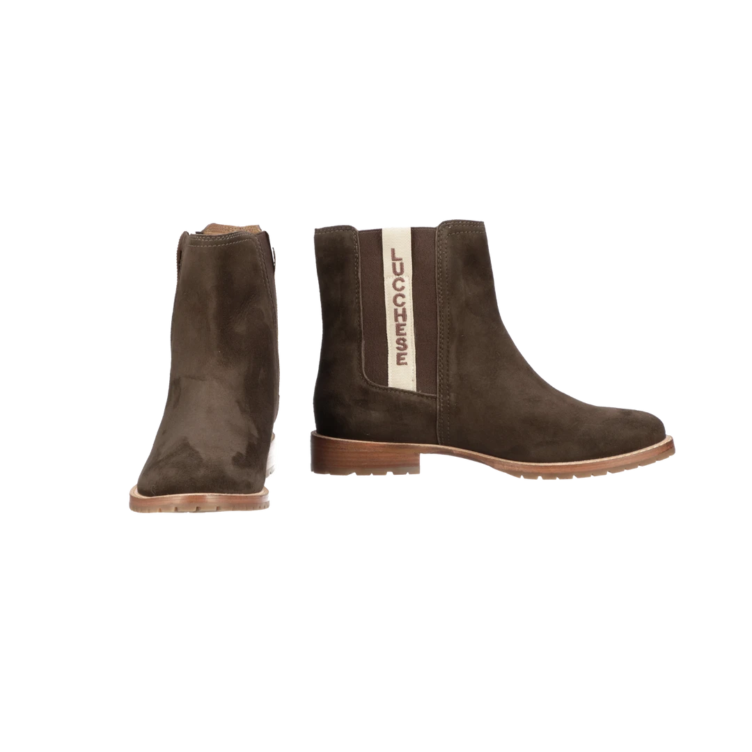 Lucchesse-inc Suede Garden Boot :: Brown Lucchesse-inc Suede Garden Boot :: Brown