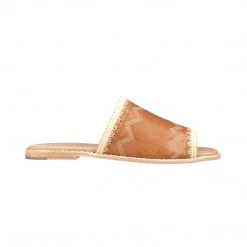 Lucchesse-inc Raffia Sandal :: Brown