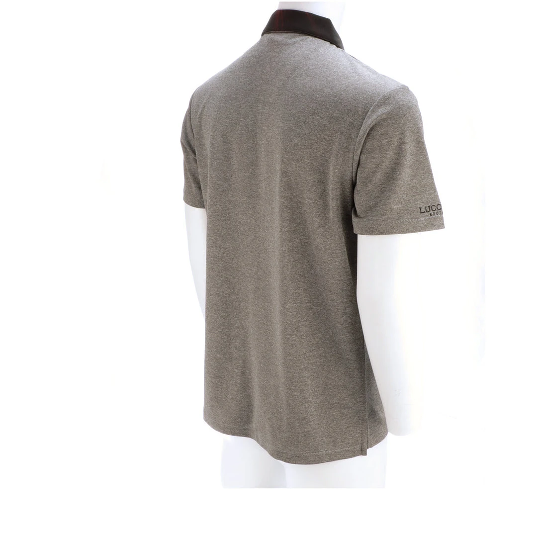 Lucchese-inc Mirrored L Polo :: Heather Charcoal Lucchese-inc Mirrored L Polo :: Heather Charcoal