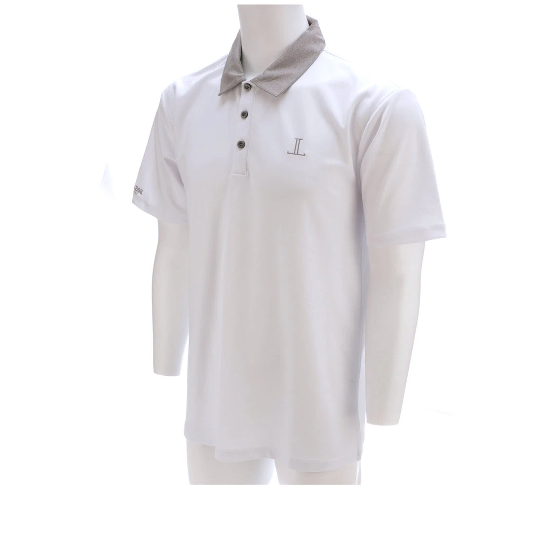 Lucchese-inc Mirrored L Polo :: White Lucchese-inc Mirrored L Polo :: White