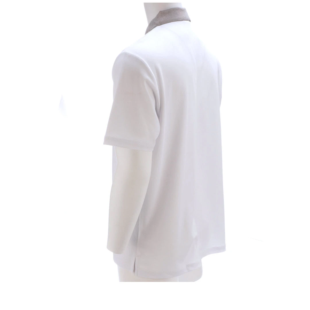 Lucchese-inc Mirrored L Polo :: White Lucchese-inc Mirrored L Polo :: White