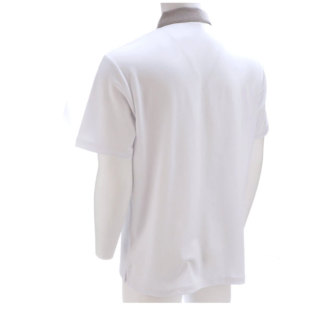 Lucchese-inc Mirrored L Polo :: White Lucchese-inc Mirrored L Polo :: White