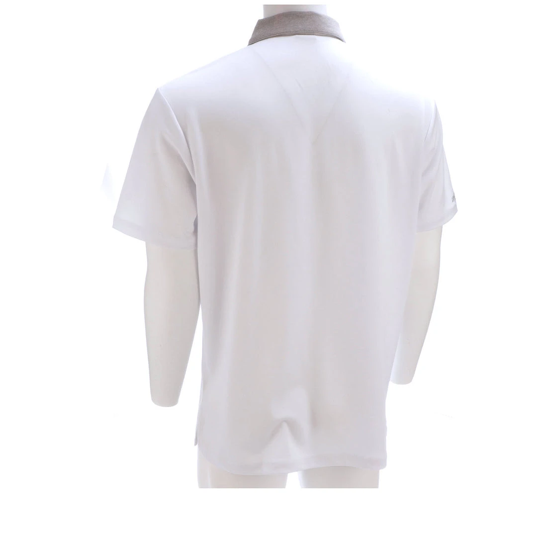 Lucchese-inc Mirrored L Polo :: White Lucchese-inc Mirrored L Polo :: White