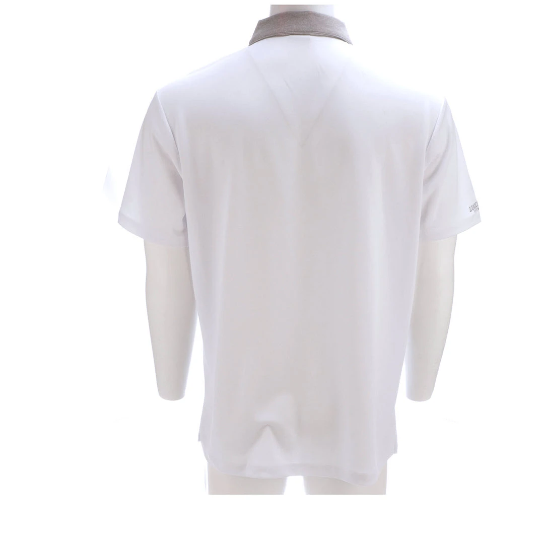 Lucchese-inc Mirrored L Polo :: White Lucchese-inc Mirrored L Polo :: White