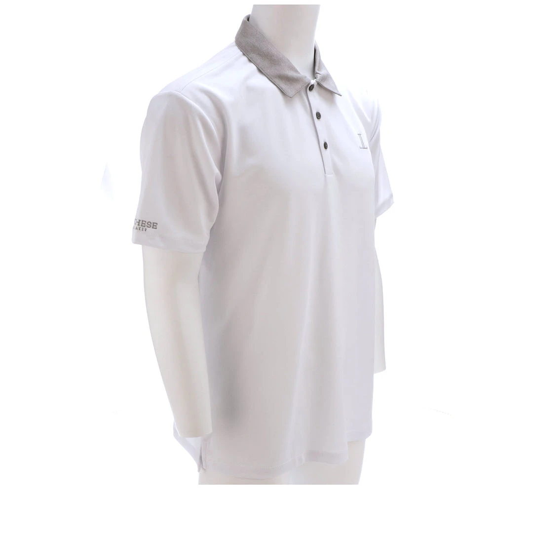 Lucchese-inc Mirrored L Polo :: White Lucchese-inc Mirrored L Polo :: White