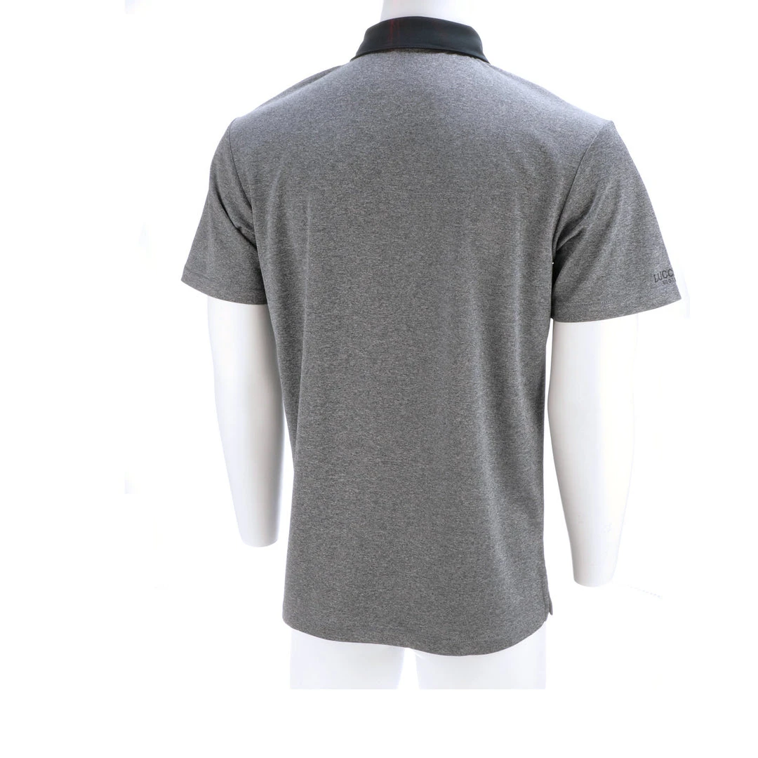 Lucchese-inc APPAREL Mirrored L Polo :: Heather Navy Lucchese-inc APPAREL Mirrored L Polo :: Heather Navy