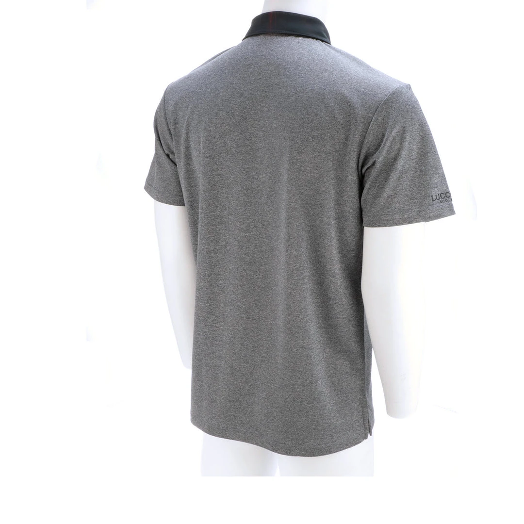 Lucchese-inc APPAREL Mirrored L Polo :: Heather Navy Lucchese-inc APPAREL Mirrored L Polo :: Heather Navy