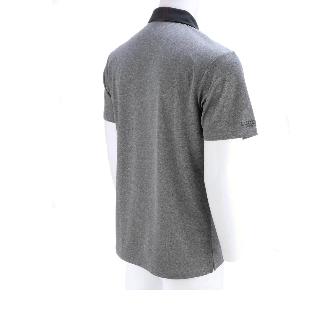 Lucchese-inc APPAREL Mirrored L Polo :: Heather Navy Lucchese-inc APPAREL Mirrored L Polo :: Heather Navy