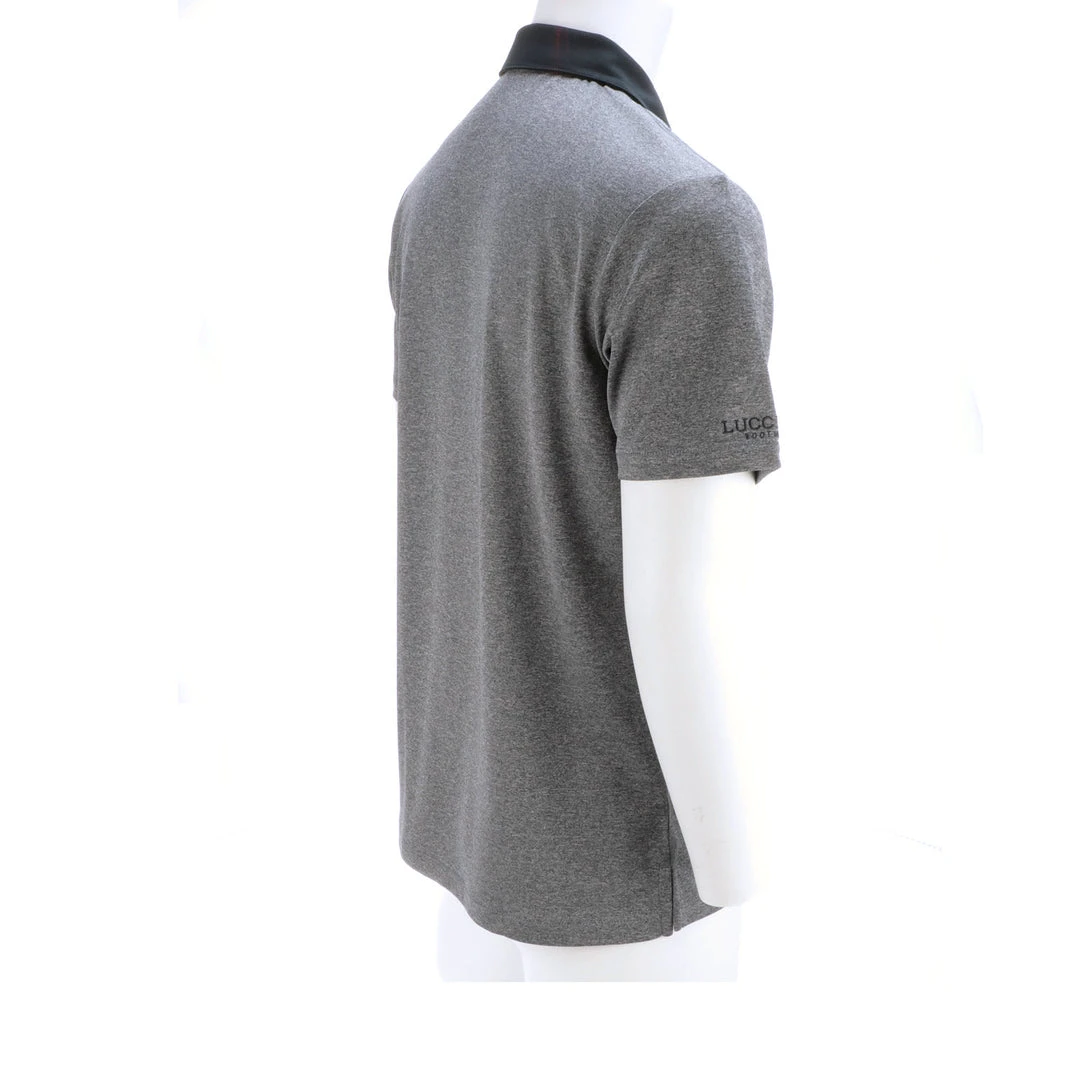 Lucchese-inc APPAREL Mirrored L Polo :: Heather Navy Lucchese-inc APPAREL Mirrored L Polo :: Heather Navy