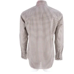 Lucchese-inc San Antonio :: White/Blue/Brown Small Check