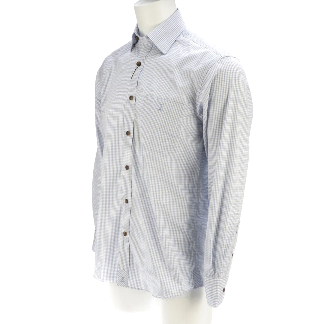 Lucchesse-inc San Antonio :: Lt Bl/Bn Bordered Tattersall Lucchesse-inc San Antonio :: Lt Bl/Bn Bordered Tattersall