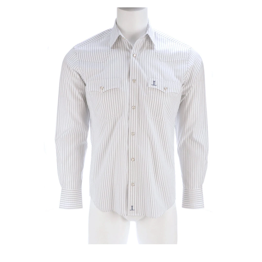 Lucchese-inc APPAREL El Paso :: White/Blue Stripe Lucchese-inc APPAREL El Paso :: White/Blue Stripe