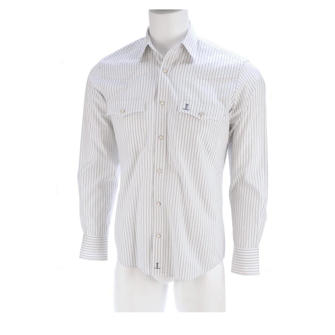 Lucchese-inc APPAREL El Paso :: White/Blue Stripe Lucchese-inc APPAREL El Paso :: White/Blue Stripe