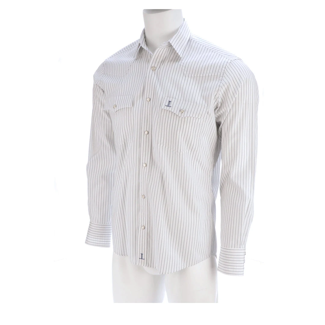Lucchese-inc APPAREL El Paso :: White/Blue Stripe Lucchese-inc APPAREL El Paso :: White/Blue Stripe