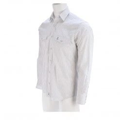 Discount ๐ Lucchese-inc APPAREL El Paso :: White/Blue Stripe ๐ 17 Lucchese-inc APPAREL El Paso :: White/Blue Stripe