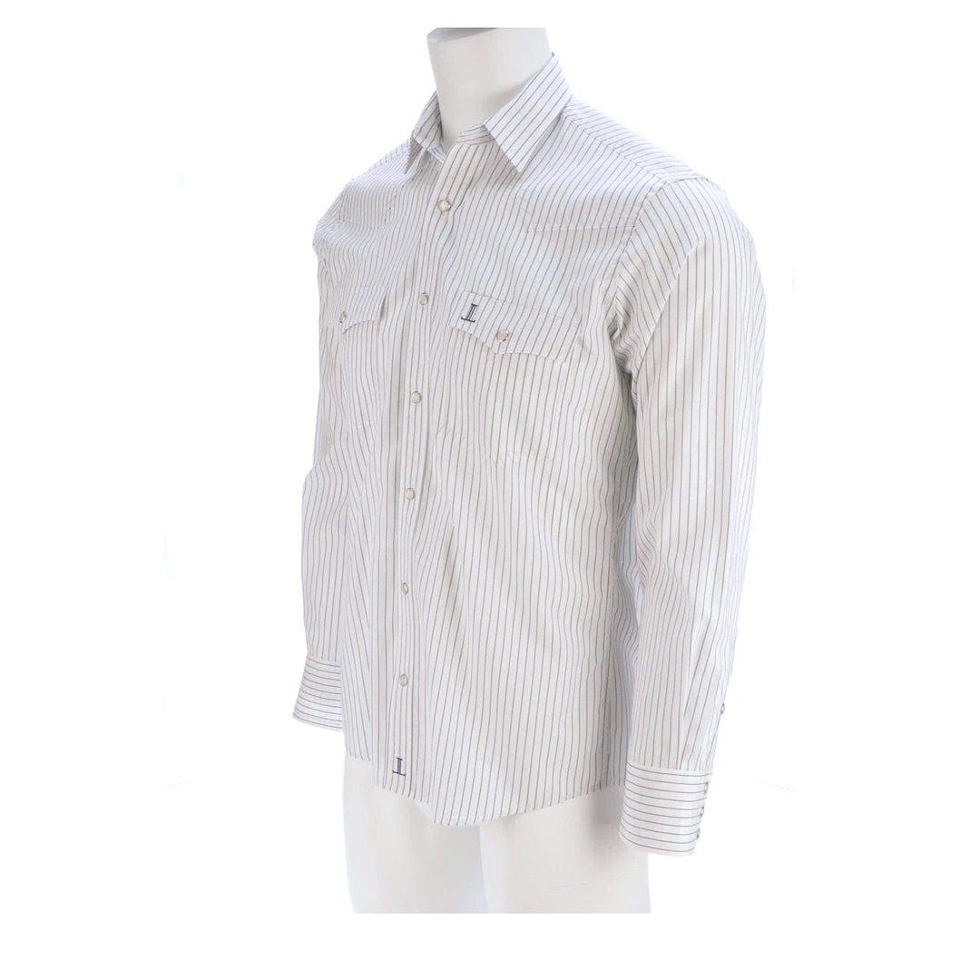 Lucchese-inc APPAREL El Paso :: White/Blue Stripe Lucchese-inc APPAREL El Paso :: White/Blue Stripe