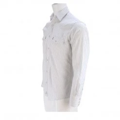 Discount ๐ Lucchese-inc APPAREL El Paso :: White/Blue Stripe ๐ 30 Lucchese-inc APPAREL El Paso :: White/Blue Stripe