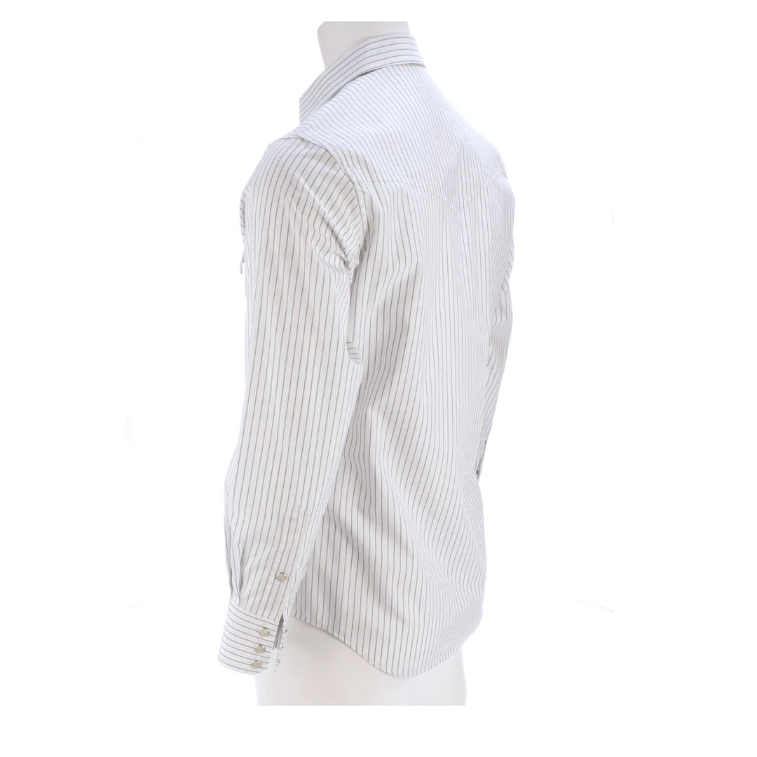 Lucchese-inc APPAREL El Paso :: White/Blue Stripe Lucchese-inc APPAREL El Paso :: White/Blue Stripe