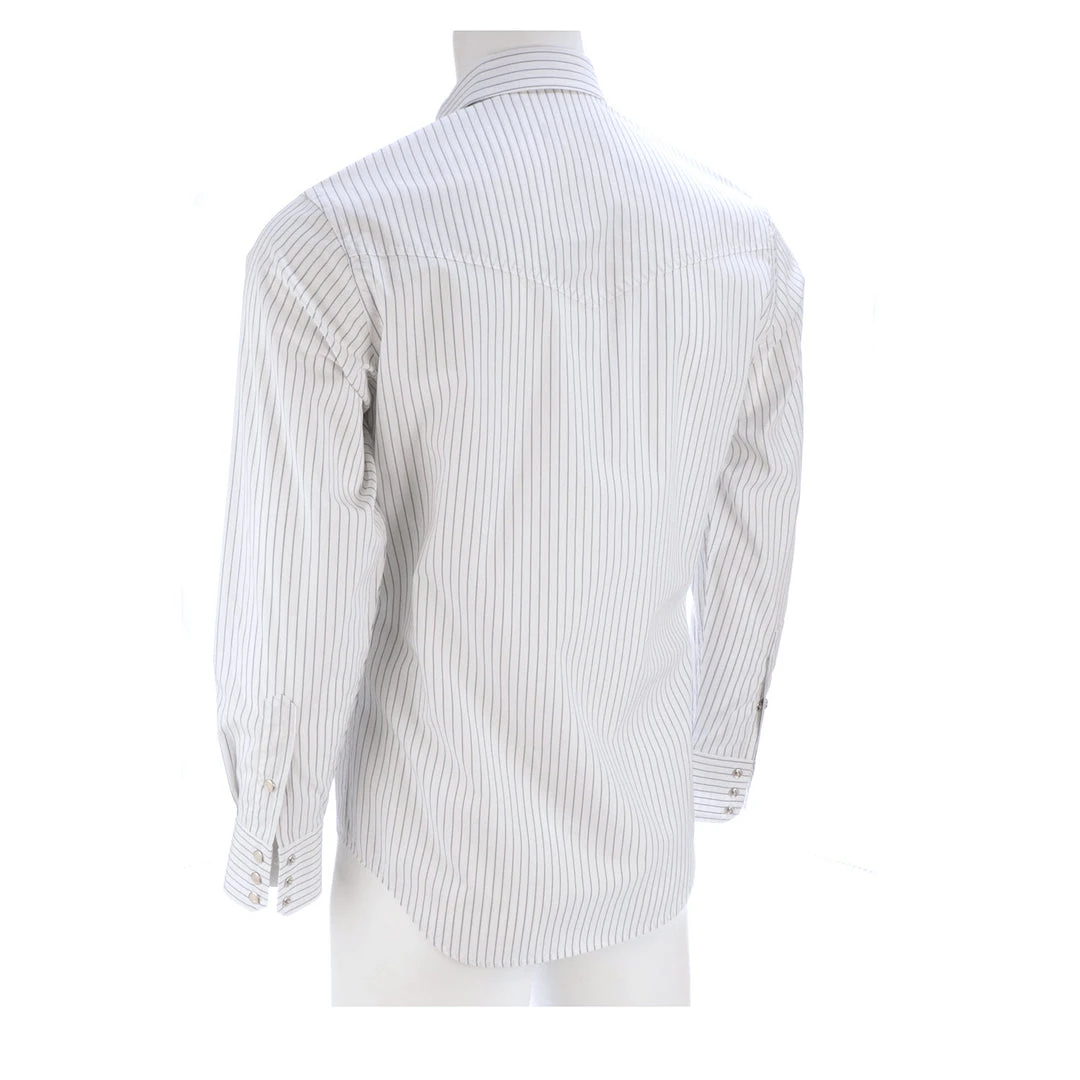 Lucchese-inc APPAREL El Paso :: White/Blue Stripe Lucchese-inc APPAREL El Paso :: White/Blue Stripe