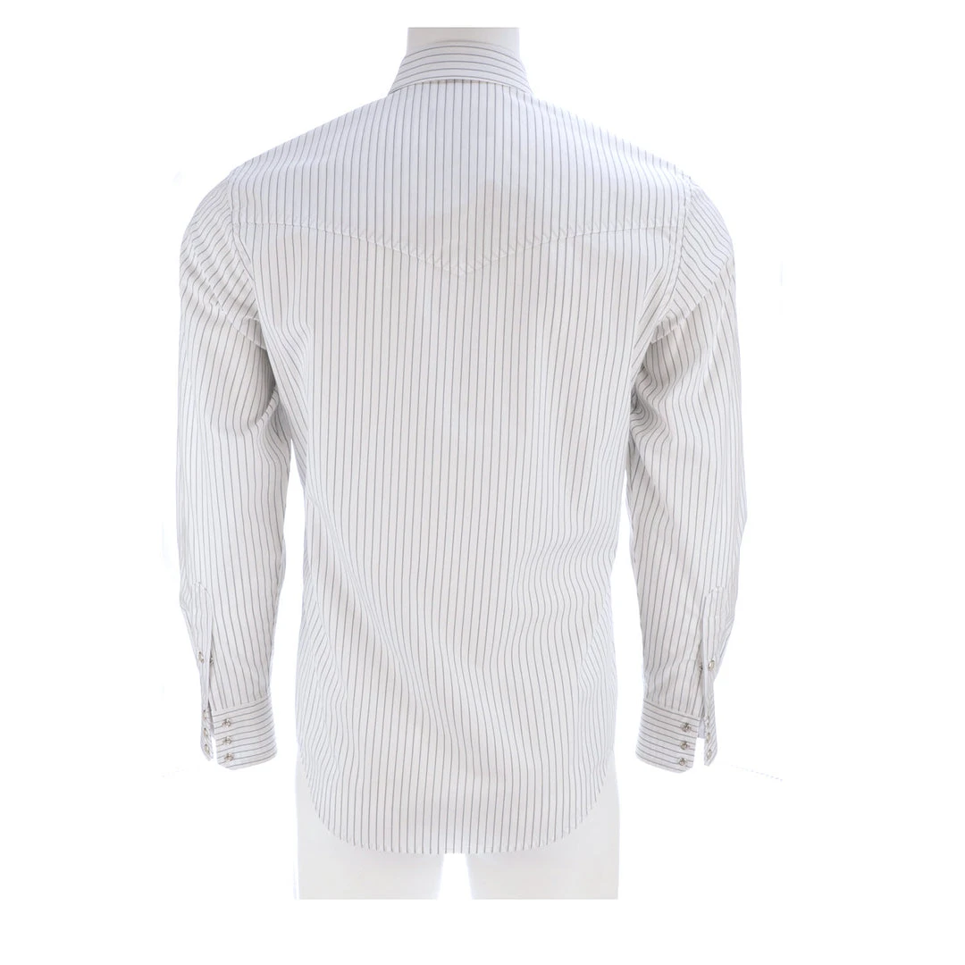 Lucchese-inc APPAREL El Paso :: White/Blue Stripe Lucchese-inc APPAREL El Paso :: White/Blue Stripe