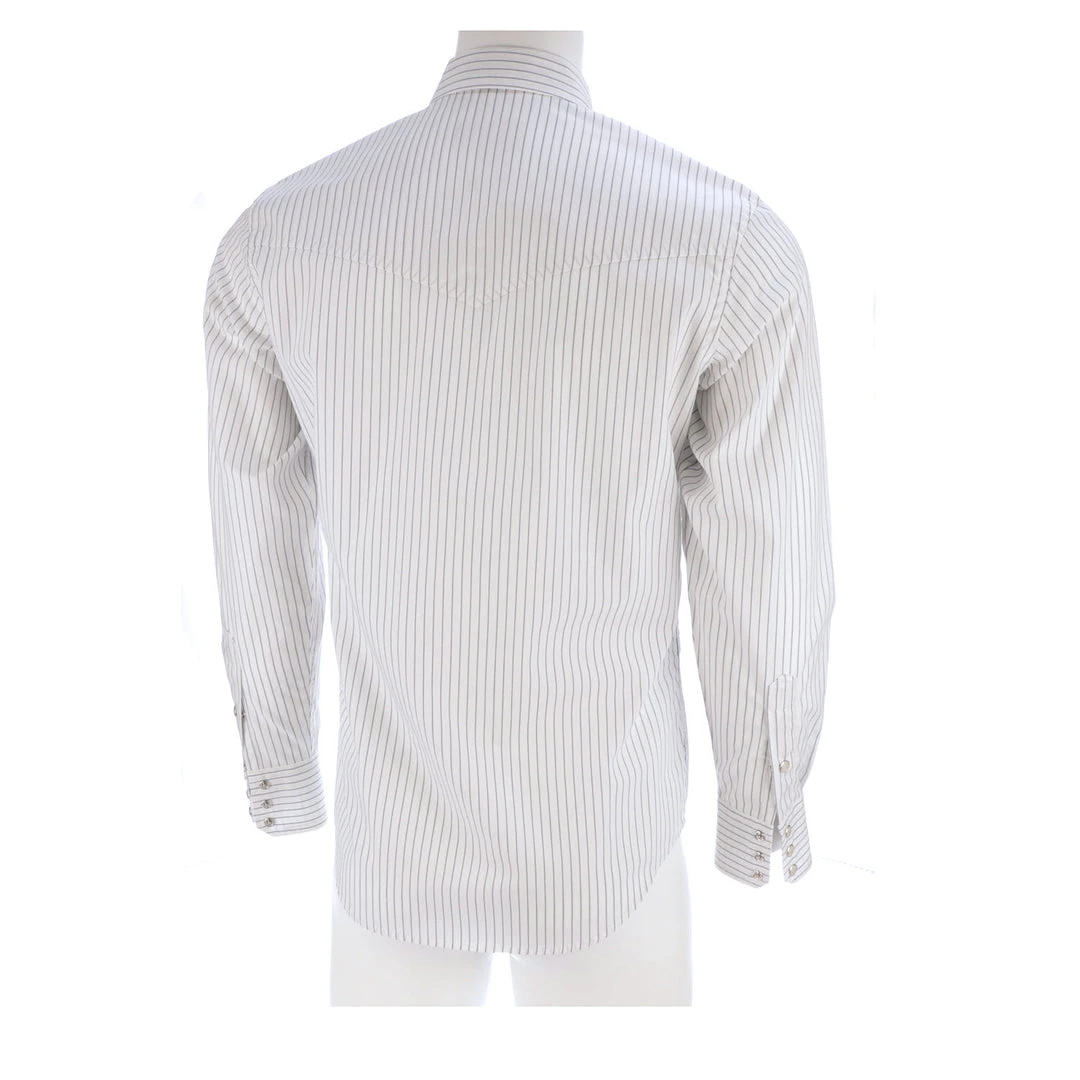 Lucchese-inc APPAREL El Paso :: White/Blue Stripe Lucchese-inc APPAREL El Paso :: White/Blue Stripe