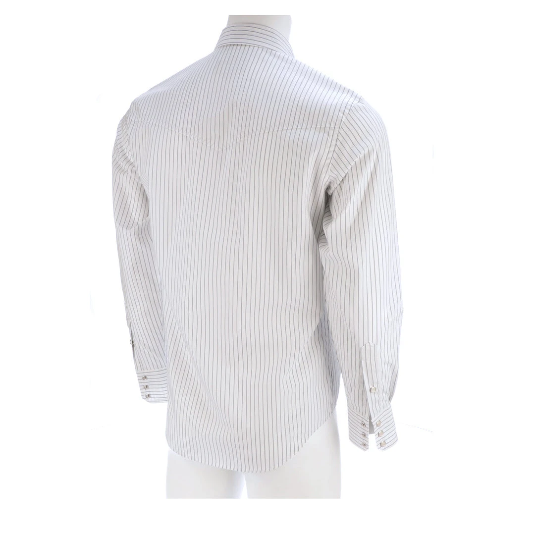 Lucchese-inc APPAREL El Paso :: White/Blue Stripe Lucchese-inc APPAREL El Paso :: White/Blue Stripe