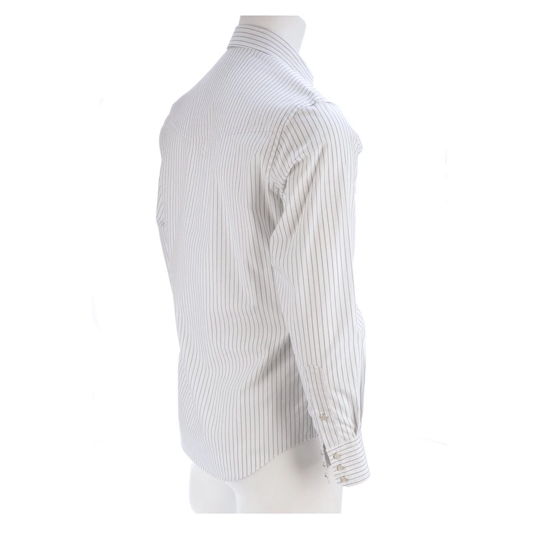 Lucchese-inc APPAREL El Paso :: White/Blue Stripe Lucchese-inc APPAREL El Paso :: White/Blue Stripe