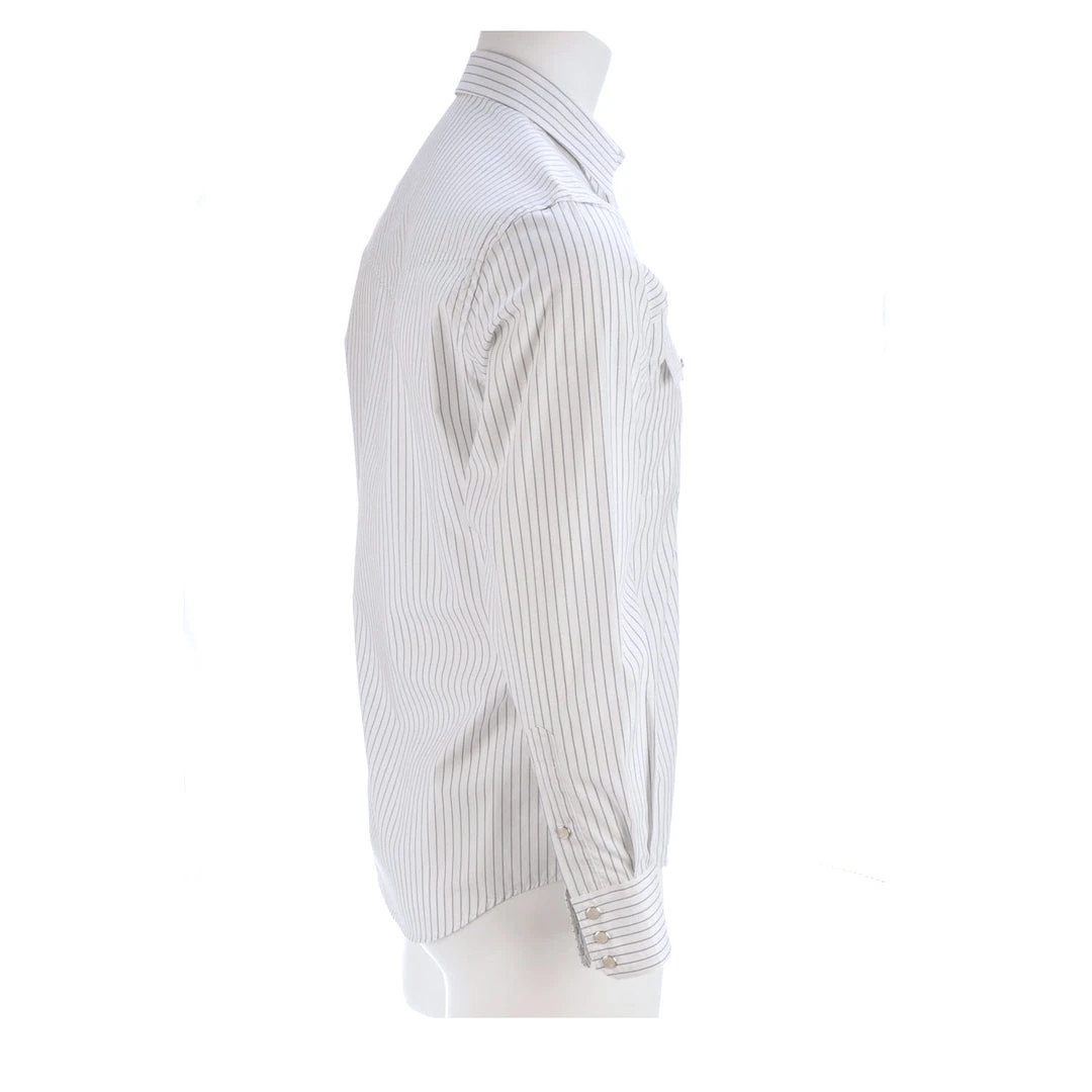 Lucchese-inc APPAREL El Paso :: White/Blue Stripe Lucchese-inc APPAREL El Paso :: White/Blue Stripe