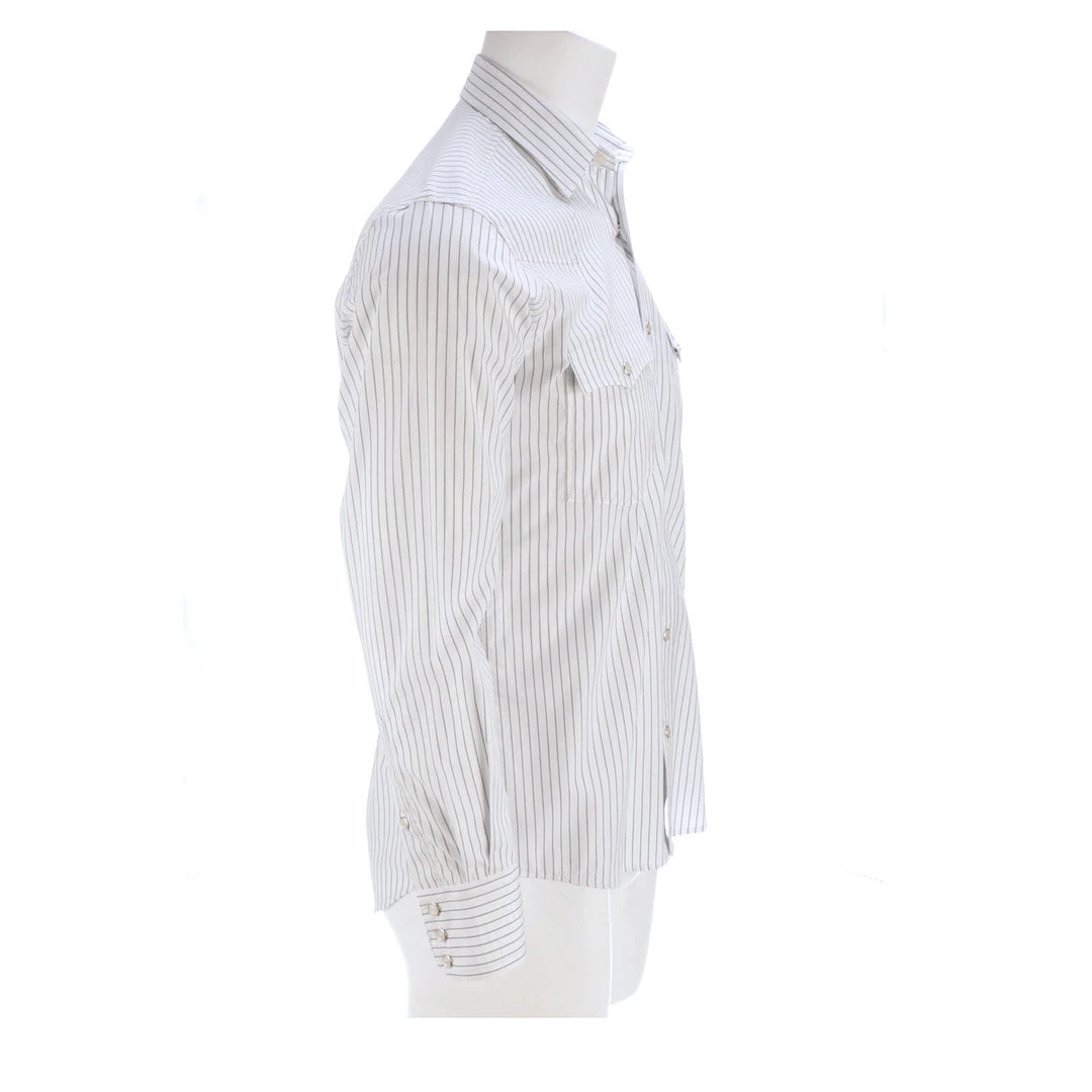 Lucchese-inc APPAREL El Paso :: White/Blue Stripe Lucchese-inc APPAREL El Paso :: White/Blue Stripe