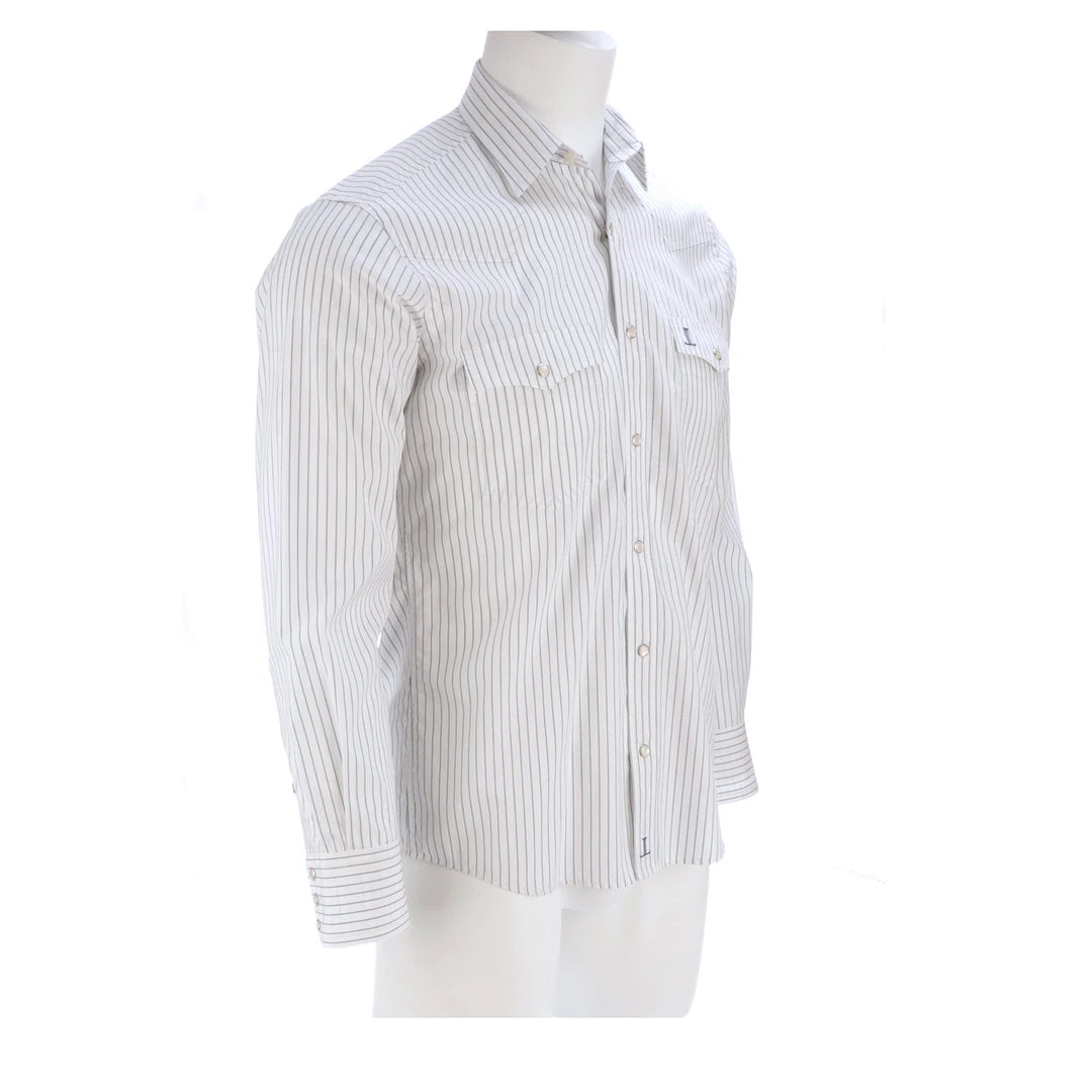 Lucchese-inc APPAREL El Paso :: White/Blue Stripe Lucchese-inc APPAREL El Paso :: White/Blue Stripe