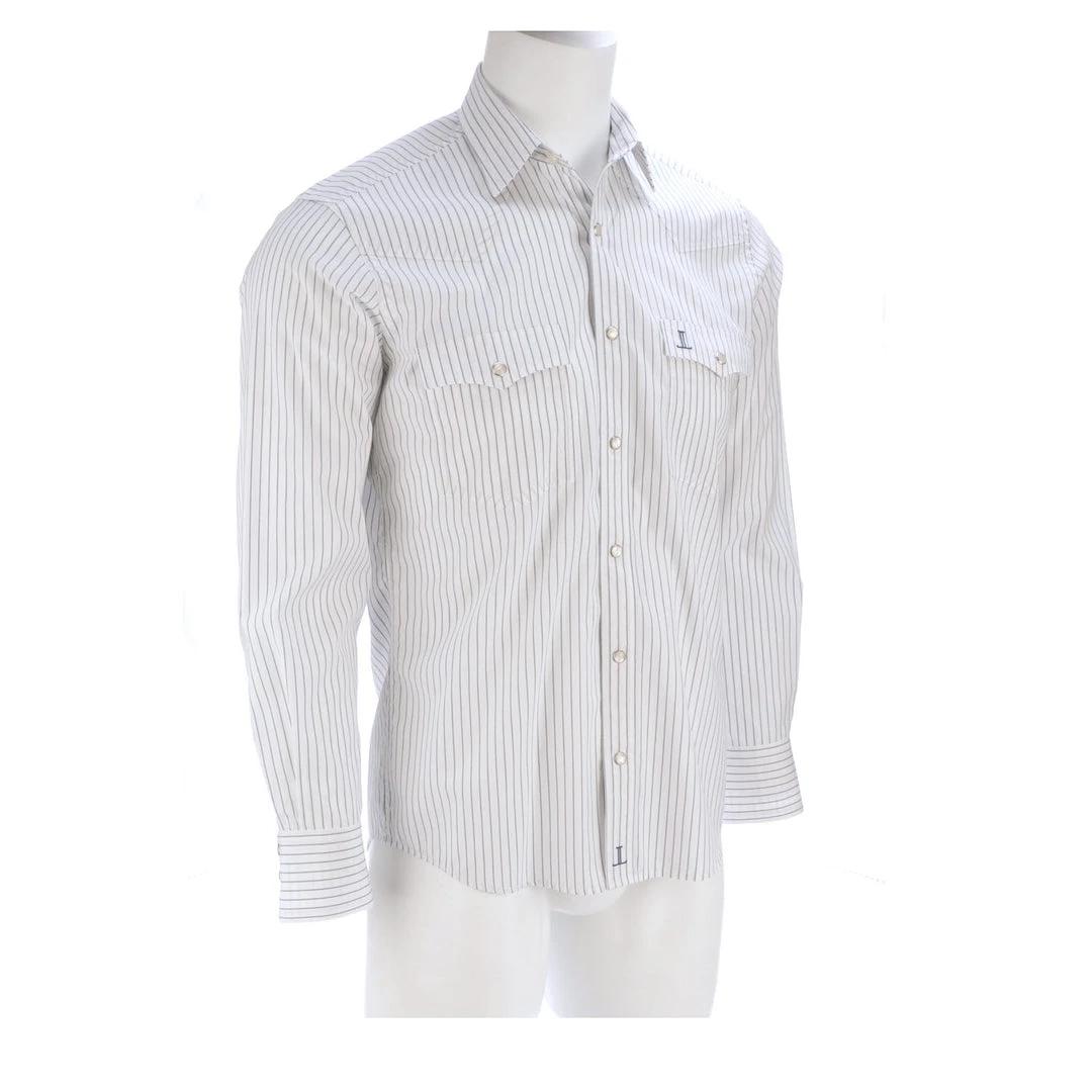 Lucchese-inc APPAREL El Paso :: White/Blue Stripe Lucchese-inc APPAREL El Paso :: White/Blue Stripe