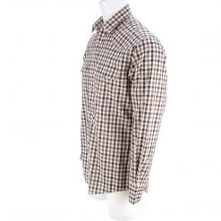 Lucchese-inc APPAREL El Paso :: White/Blue/Brown Large Check