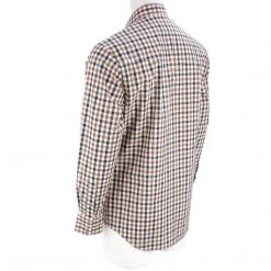 Lucchese-inc APPAREL El Paso :: White/Blue/Brown Large Check