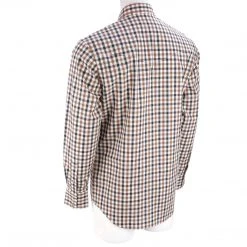 Lucchese-inc APPAREL El Paso :: White/Blue/Brown Large Check