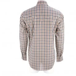 Lucchese-inc APPAREL El Paso :: White/Blue/Brown Large Check