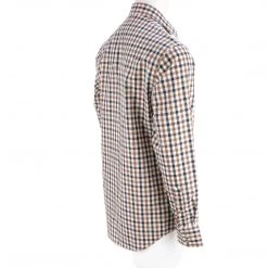 Lucchese-inc APPAREL El Paso :: White/Blue/Brown Large Check