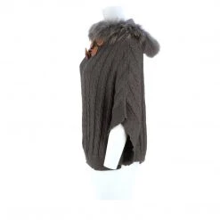 Best Pirce ❤️ Lucchese-inc Cable Knit Poncho :: Grey APPAREL 😀 44 Lucchese-inc Cable Knit Poncho :: Grey APPAREL